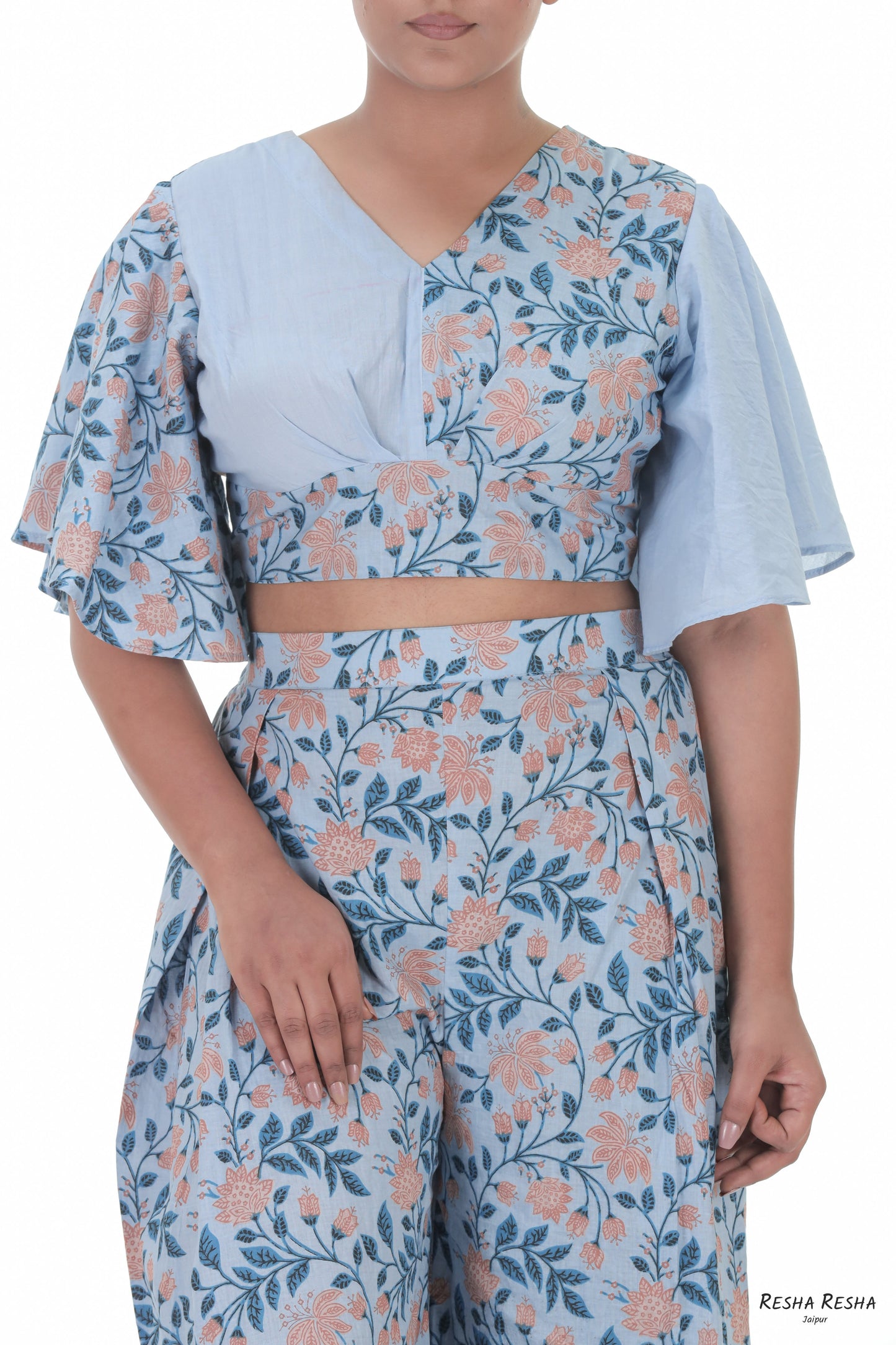 Crop Top With Palazzo