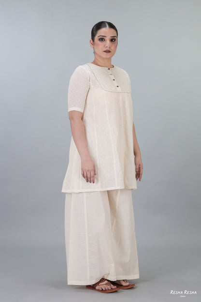 Kalidar Short Kurta With Palazzo