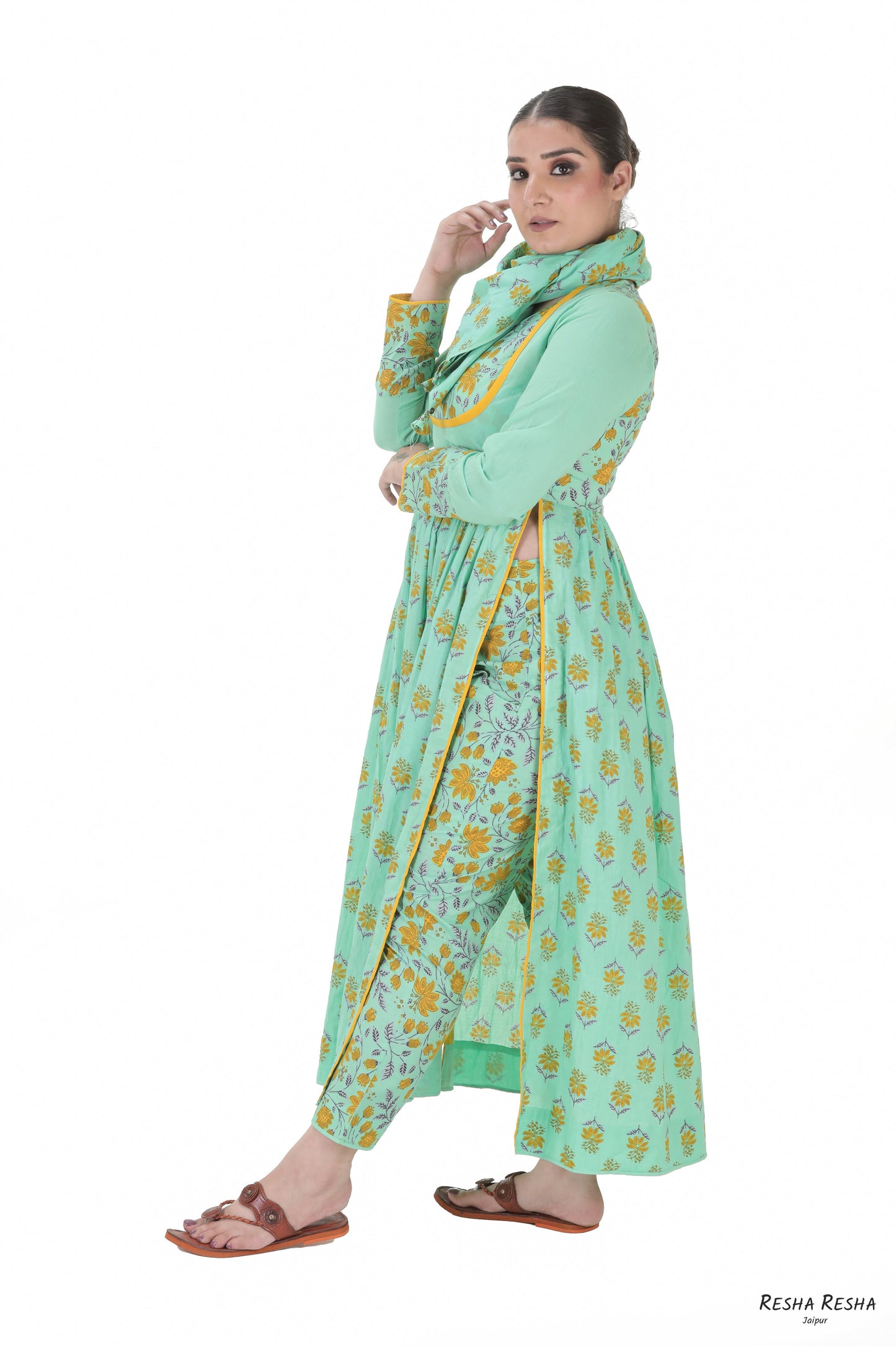 High Slit Kurta Set